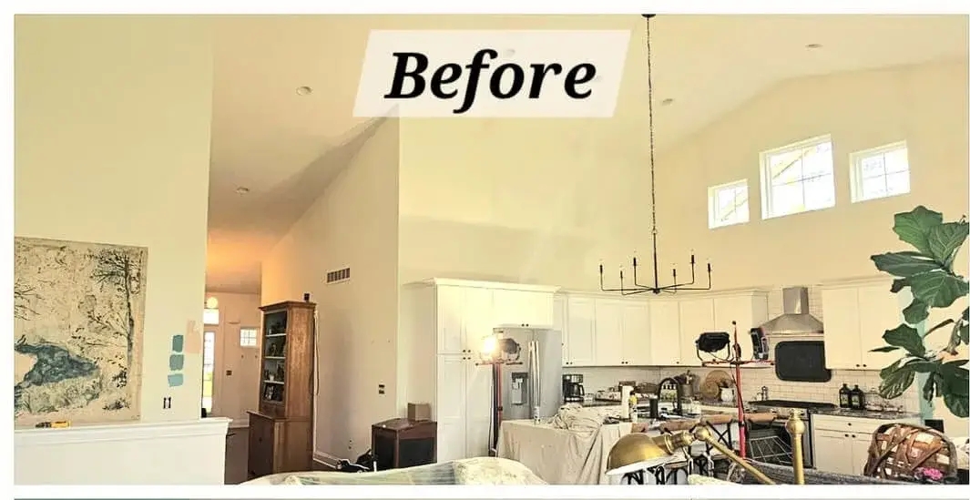 Before interior painting work